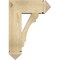 Ekena Millwork Olympic Arts and Crafts Rough Sawn Bracket w/ Offset Brace, Douglas Fir, 8"W x 20"D x 28"H BKT0806X20X28OLY03RDF - alternate 2